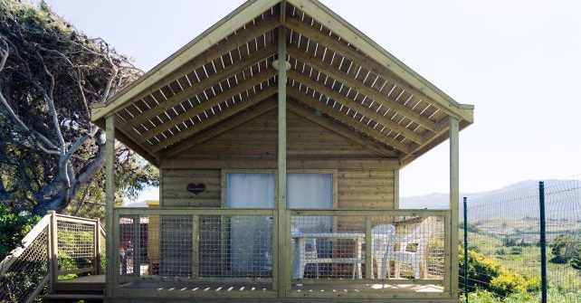 ECOLODGE sobre pilars costat mar amb aigua i sanitaris (4/6pers.) Model 2018